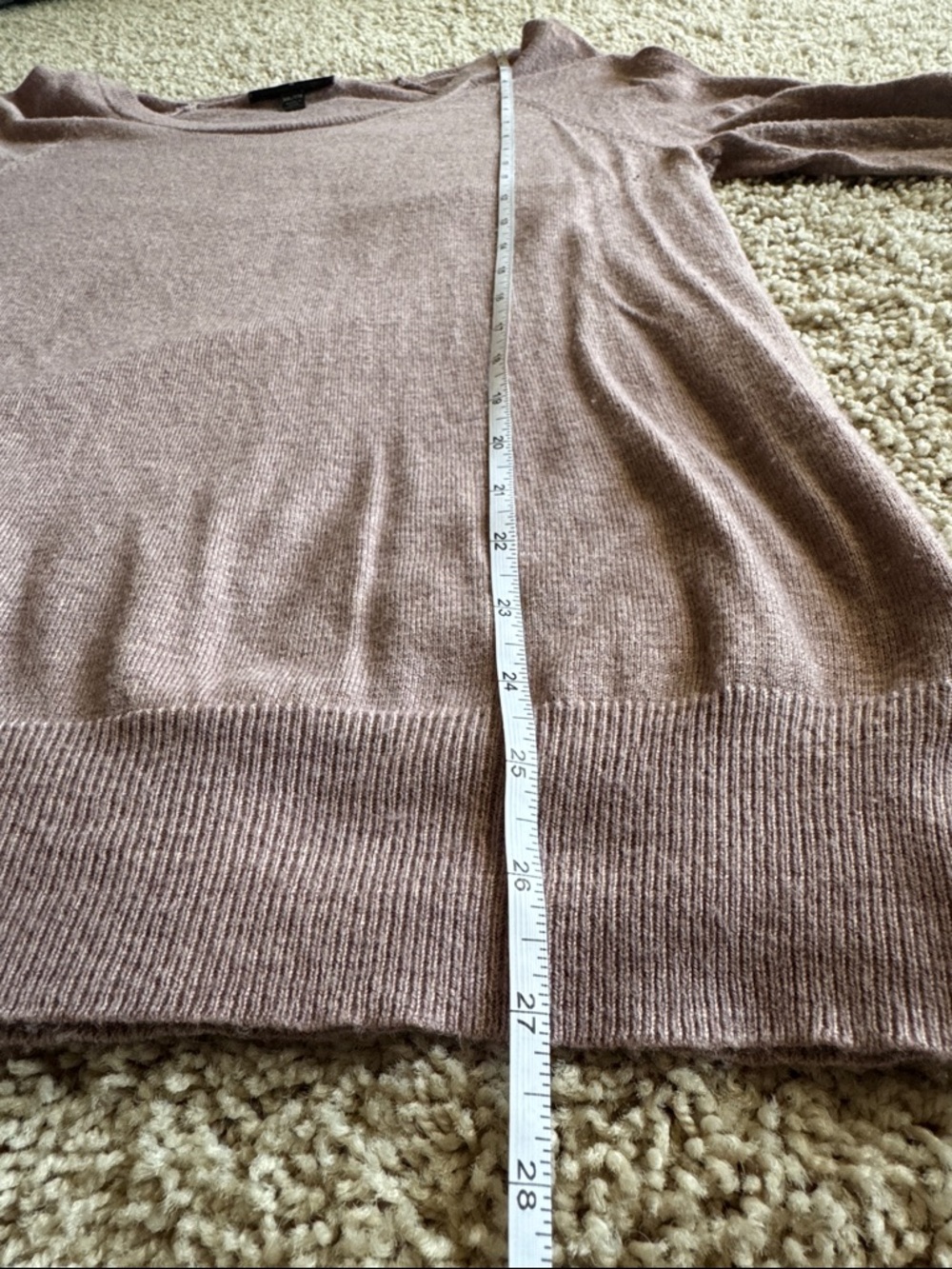 Mossimo XXL mauve women’s basic crew neck sweater with banded waist - Picture 7 of 7
